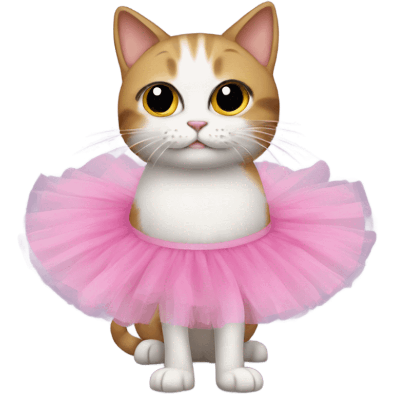 Cat wearing a tutu emoji