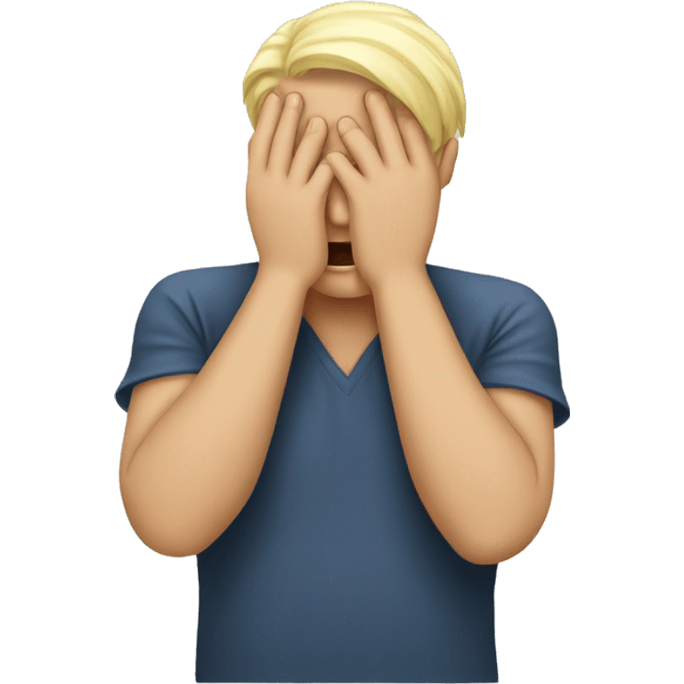 facepalm white emoji