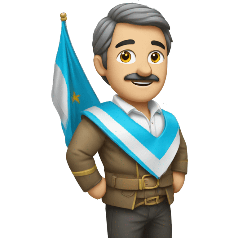 Jefe maestro con la bandera de GALICIA emoji