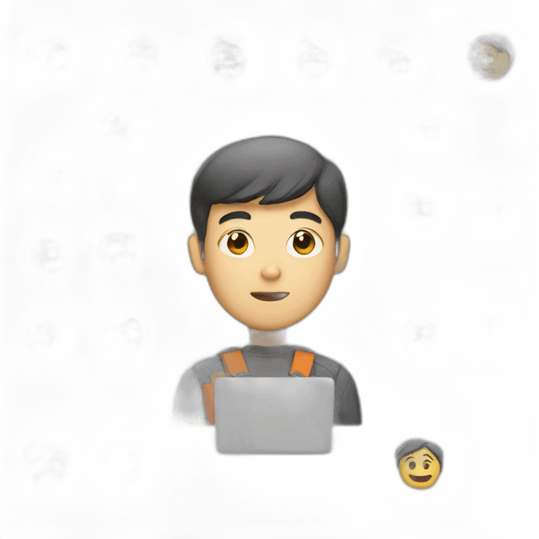 asian man programmer emoji