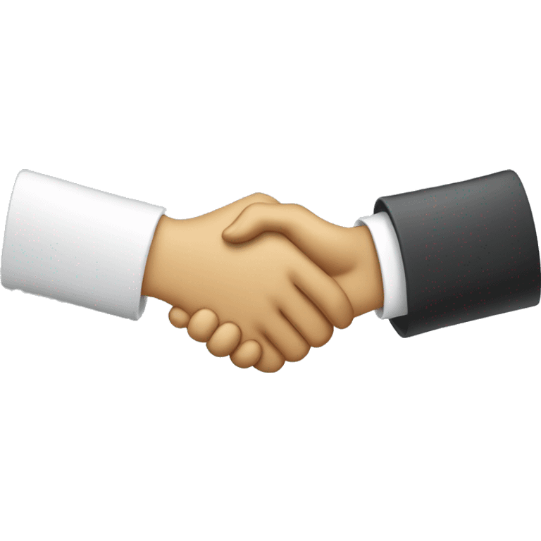 male and female handshake business emoji