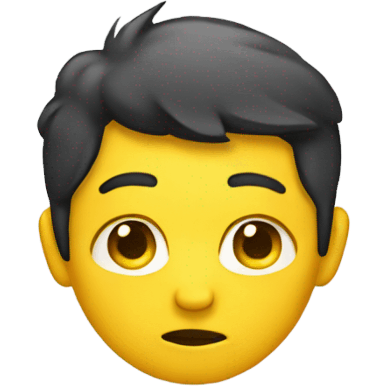 yellow face emoji side eyeing  emoji