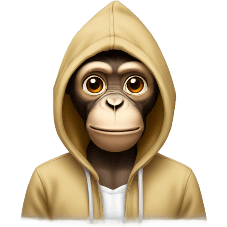 Monkey in a hoodie emoji