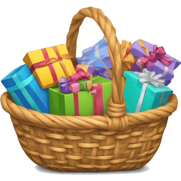 Basket with gifts emoji