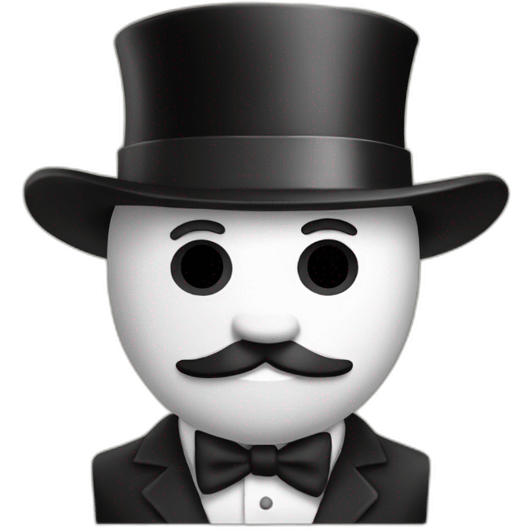 monopoly man as a bandit emoji