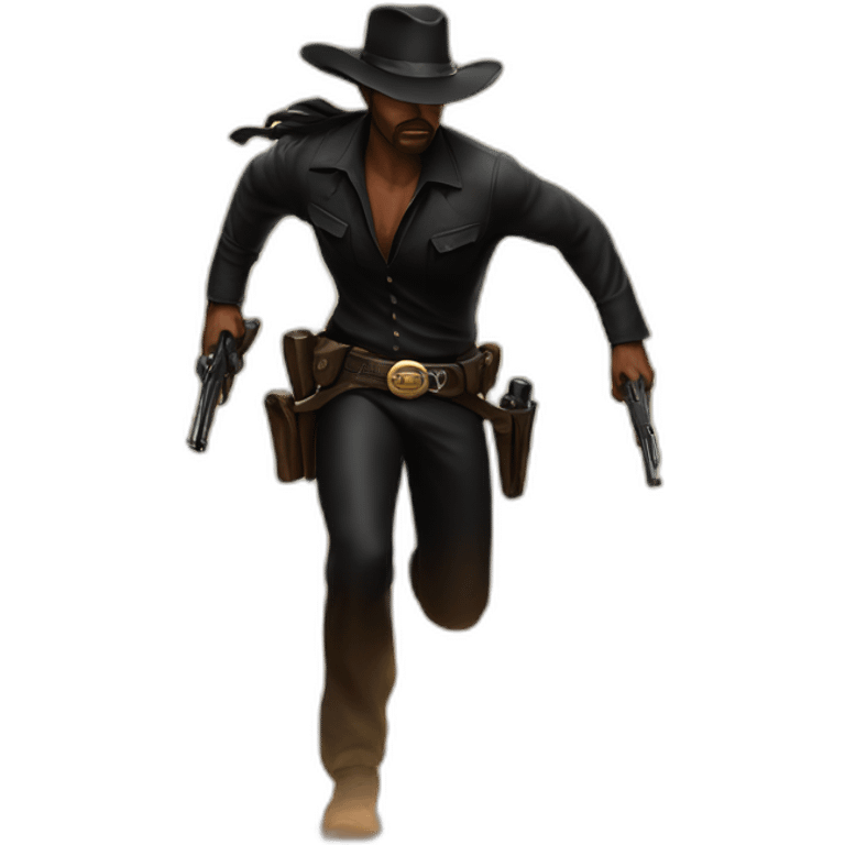 the man in black ran across the desert and the gunslinger followed emoji