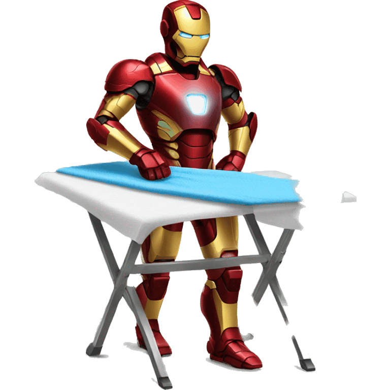 ironman ironing clothes emoji