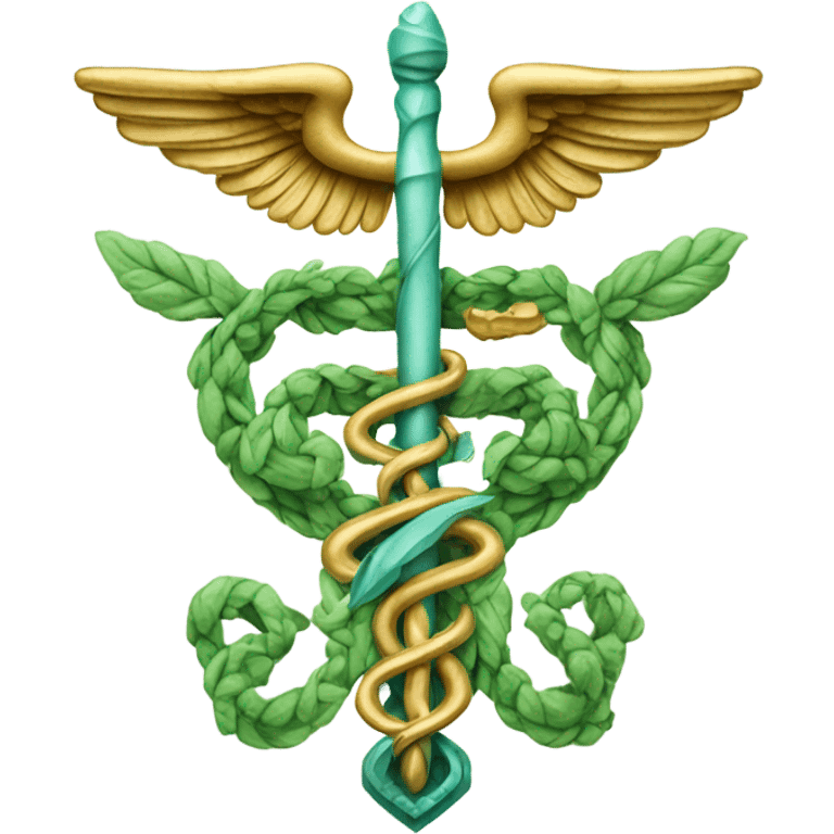 Elaborate and detailed caduceus  emoji