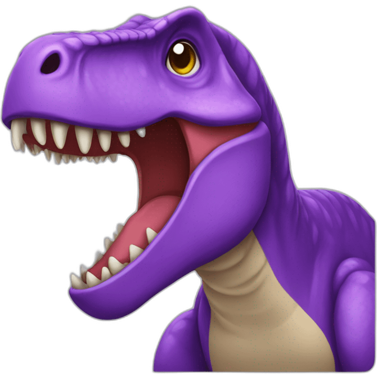 Tyrannosaurus purple emoji