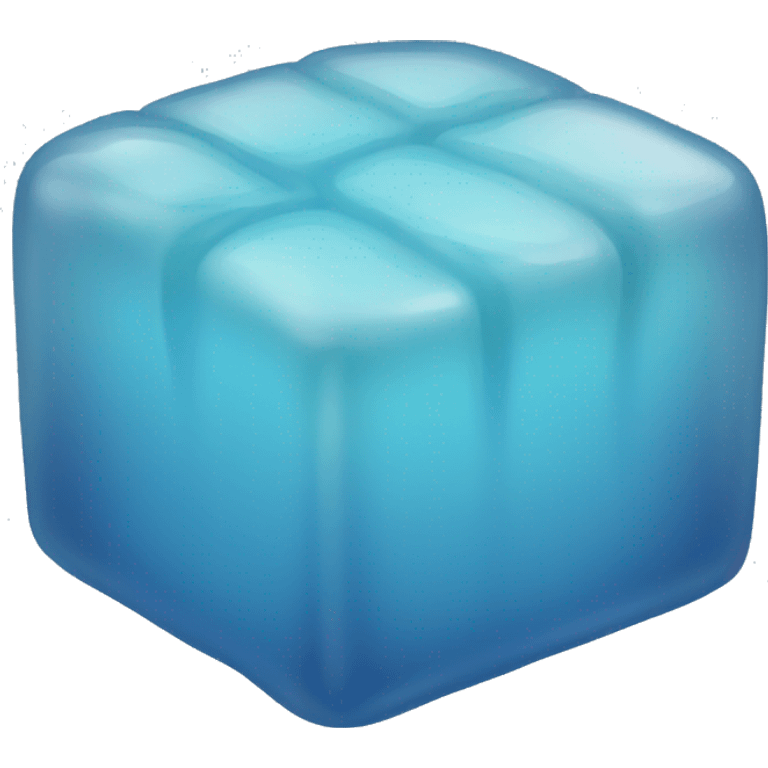 square blue jelly slab defined emoji