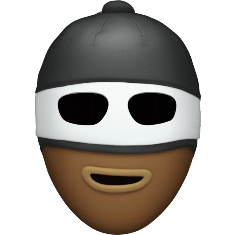 Emoji with a ski mask  emoji