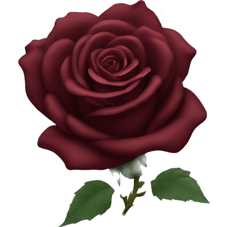 Dark red rose emoji