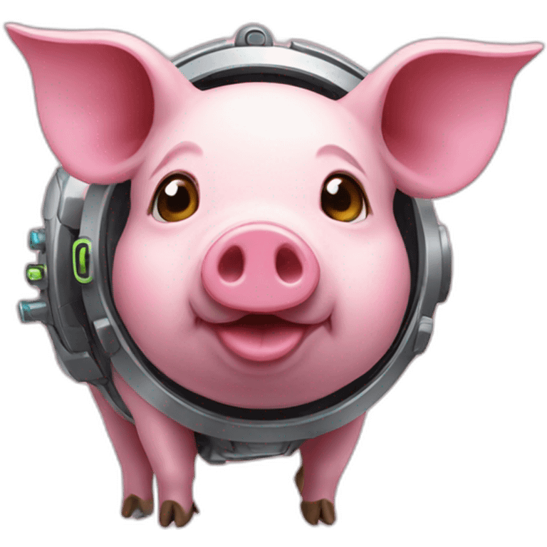 tech-futuristic-pig emoji