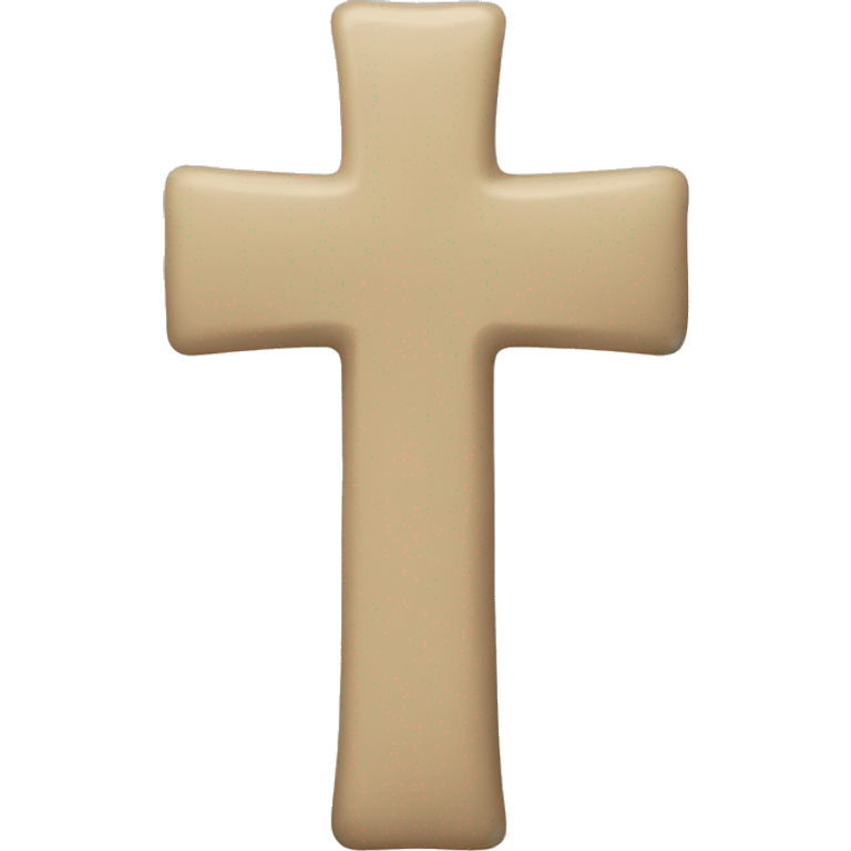 Beige cross emoji