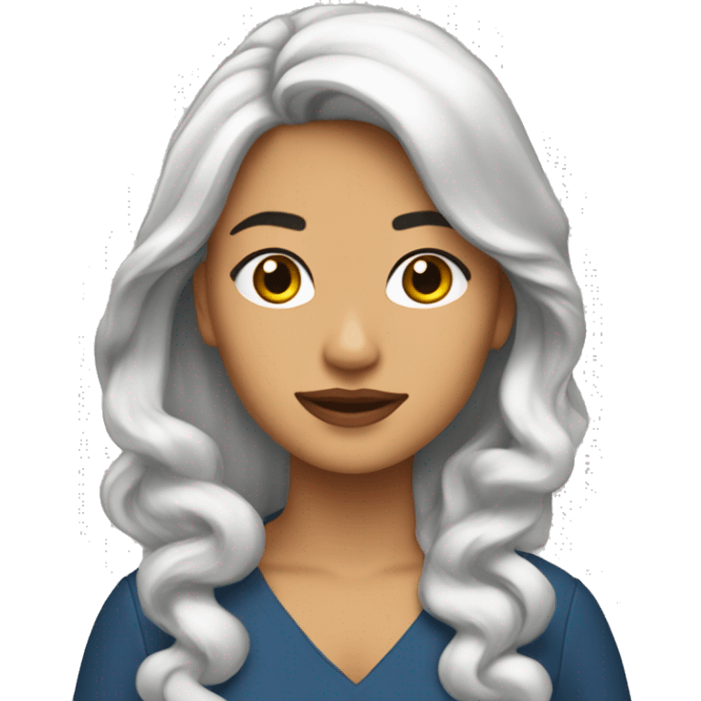 Güerita cabello rubio emoji