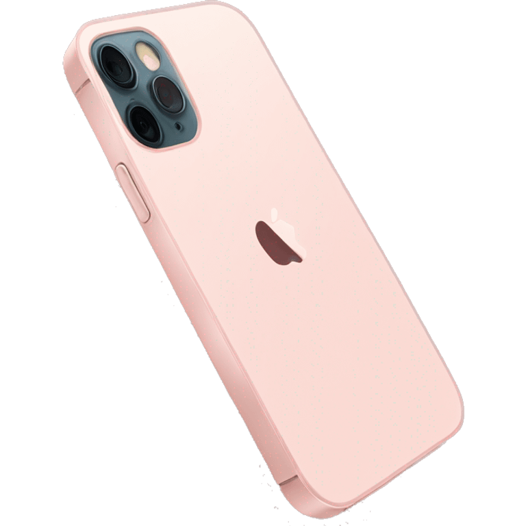 Light pink iPhone 12 with a light pink case emoji