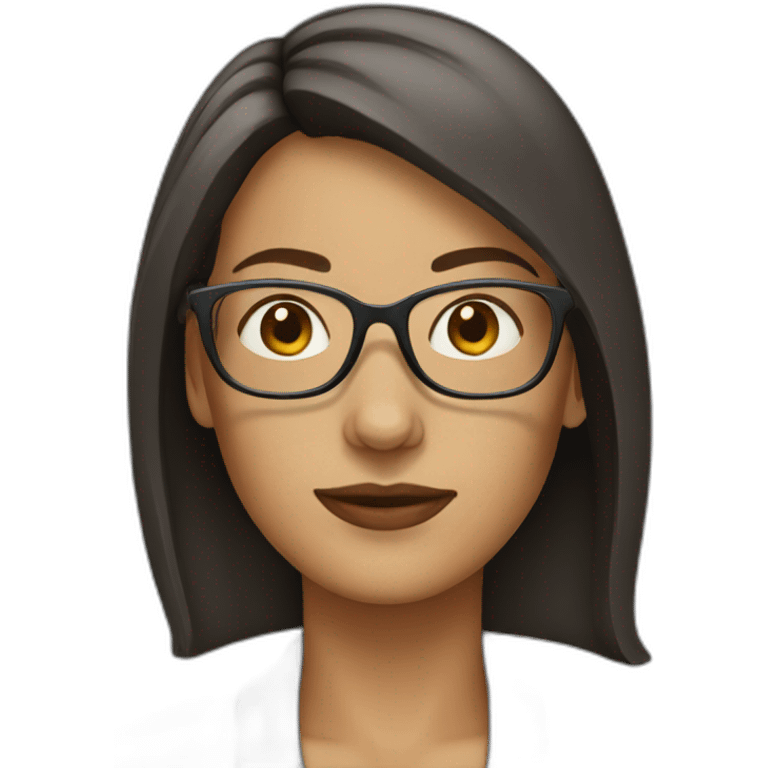 Woman-with-glasses emoji