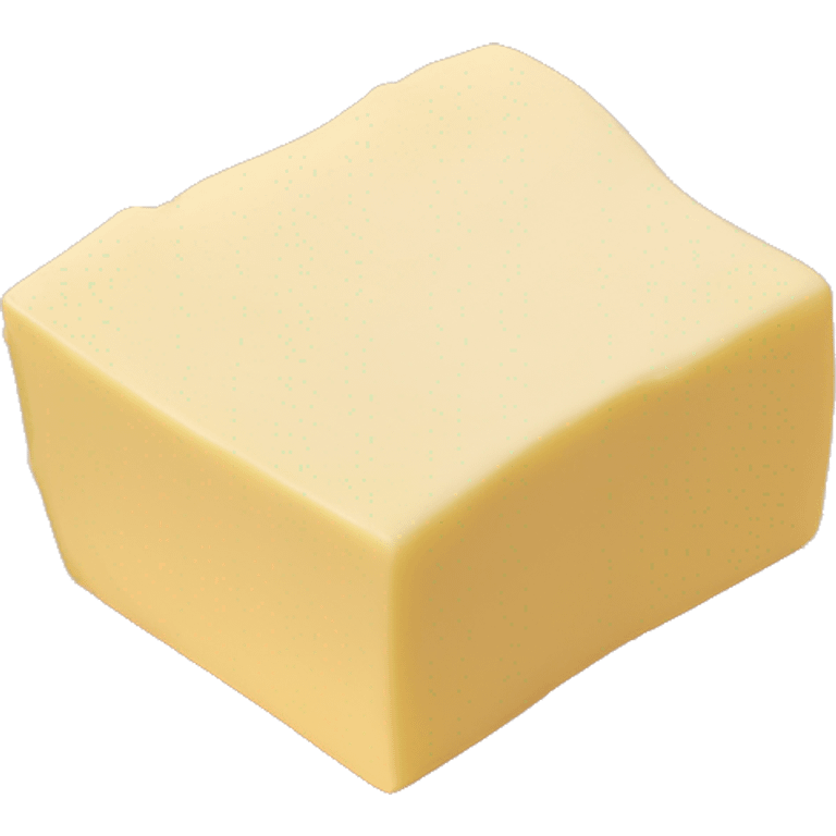 Realistic Butter on a rose gold plate emoji