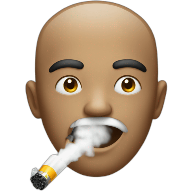 a face vaping emoji emoji