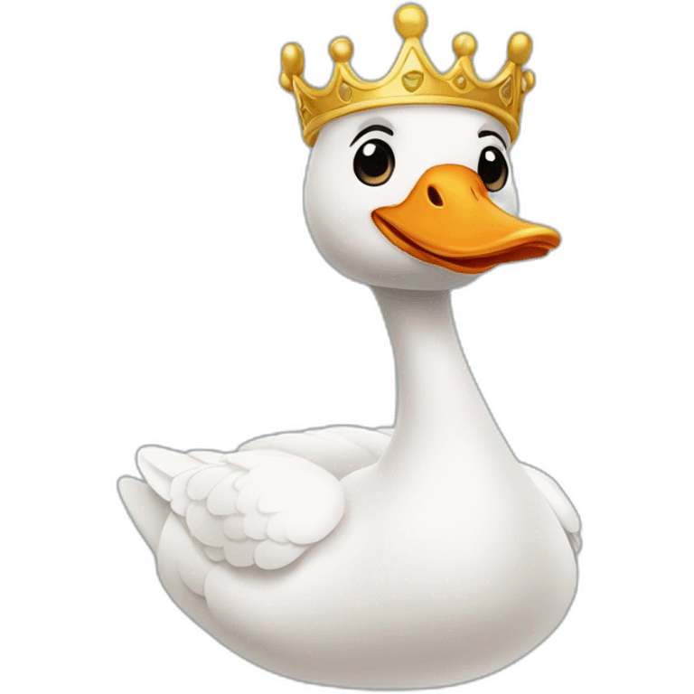 goose in a crown emoji