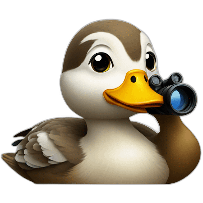 duck with binoculars emoji