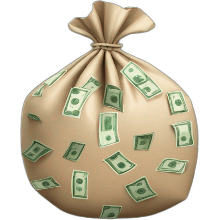 overloaded money bag emoji