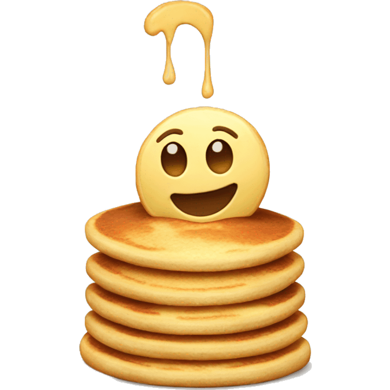 happy pancake emoji