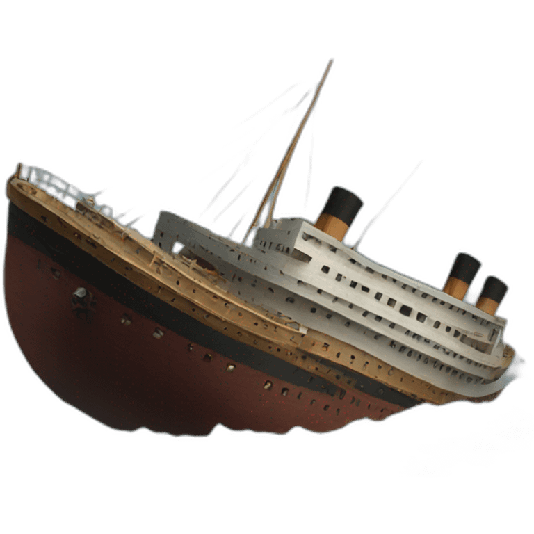 sinking titanic emoji