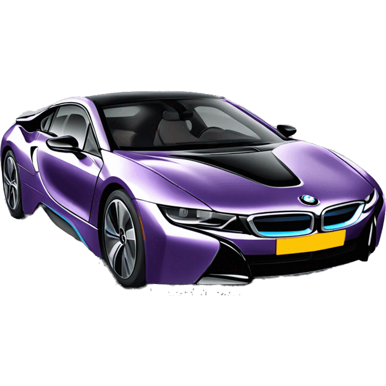 Bmw i8 purple  emoji