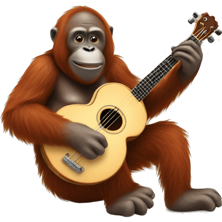 orangutan with a banjo emoji