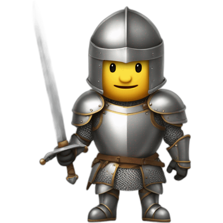 Knight Apple-in armor- with a sword emoji