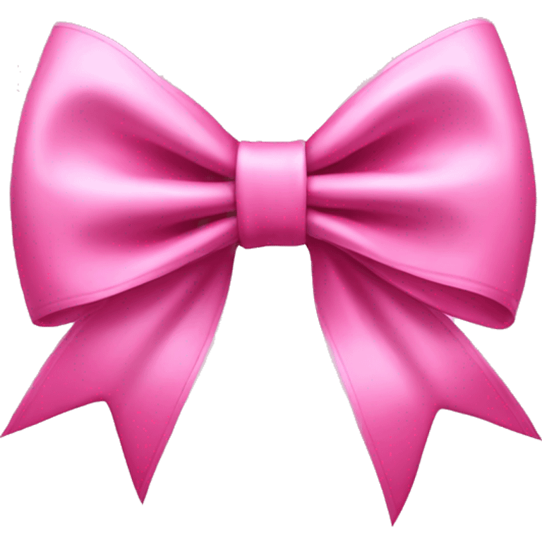 a beautiful realistic pink bow emoji