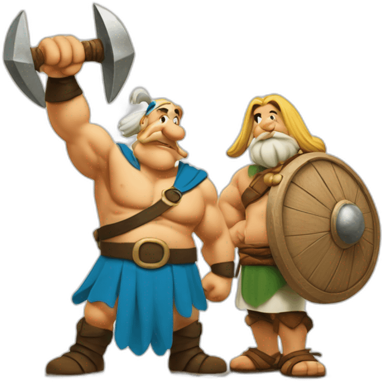 Asterix and Obelix emoji