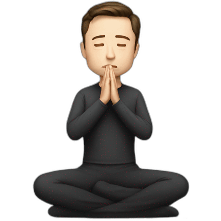 Elon musk praying  emoji