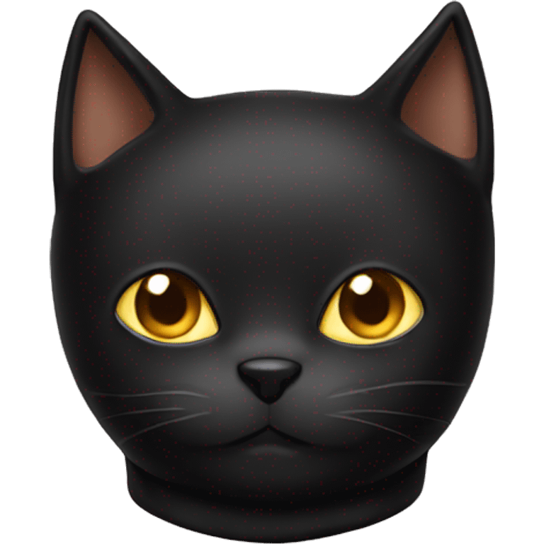 Black cat with balaclava  emoji