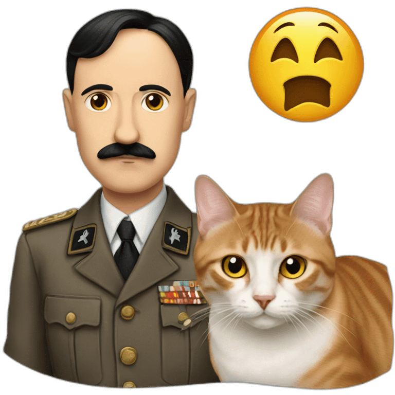 hitler with a cat emoji