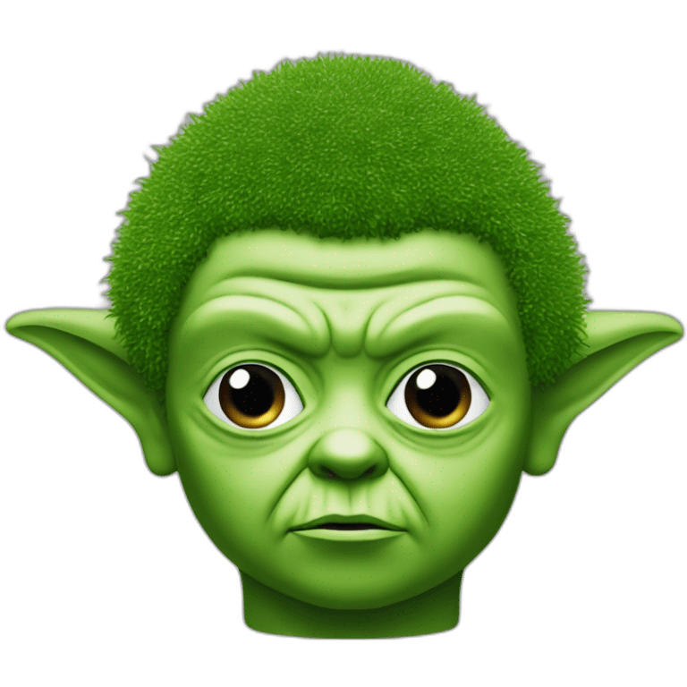 Yoda as chia pet emoji