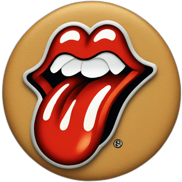 rolling Stones logo emoji