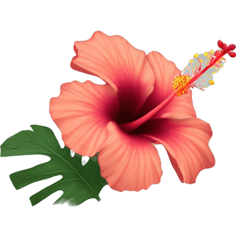 hibiscus flower emoji