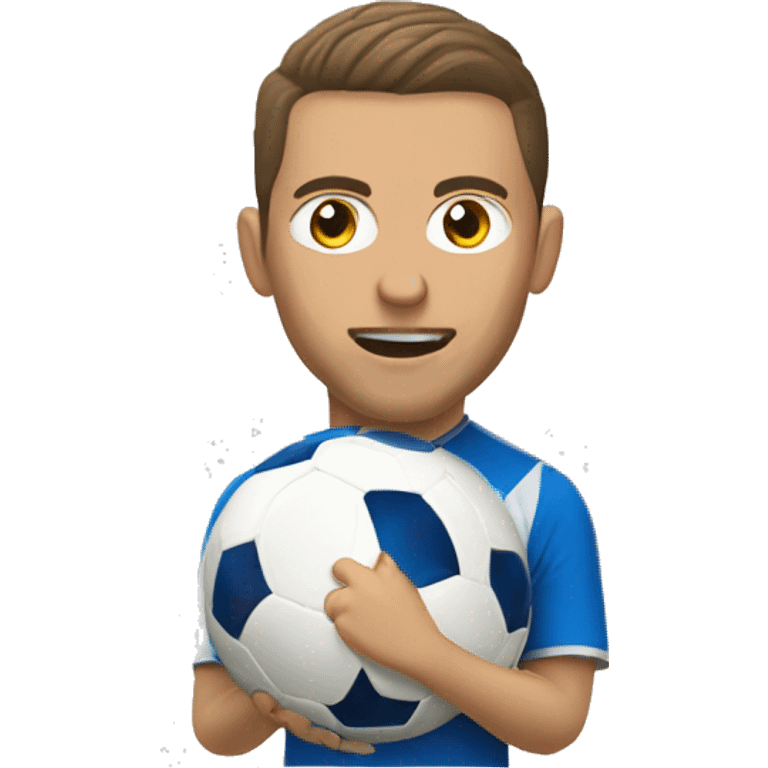 Porteria de futbol blanca de lado emoji