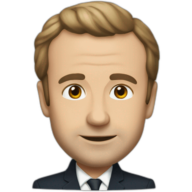 Macron choqué emoji