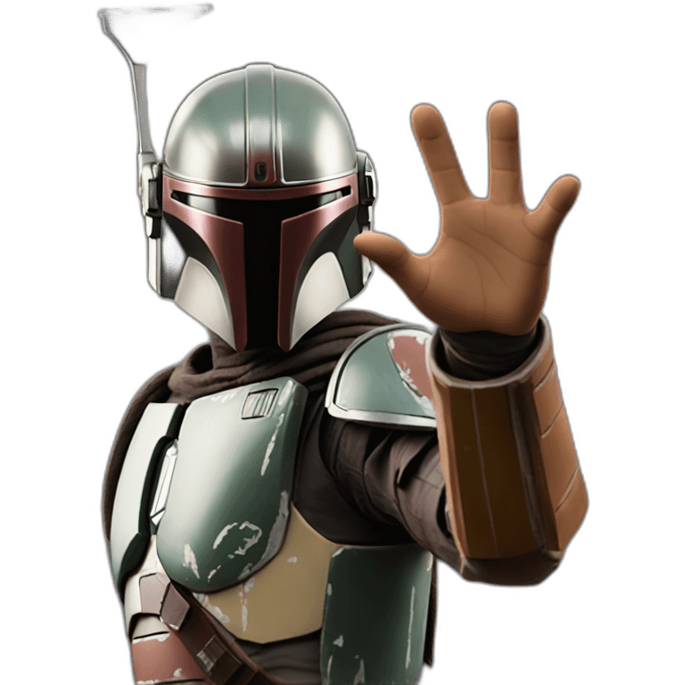 mandalorian waving hand emoji