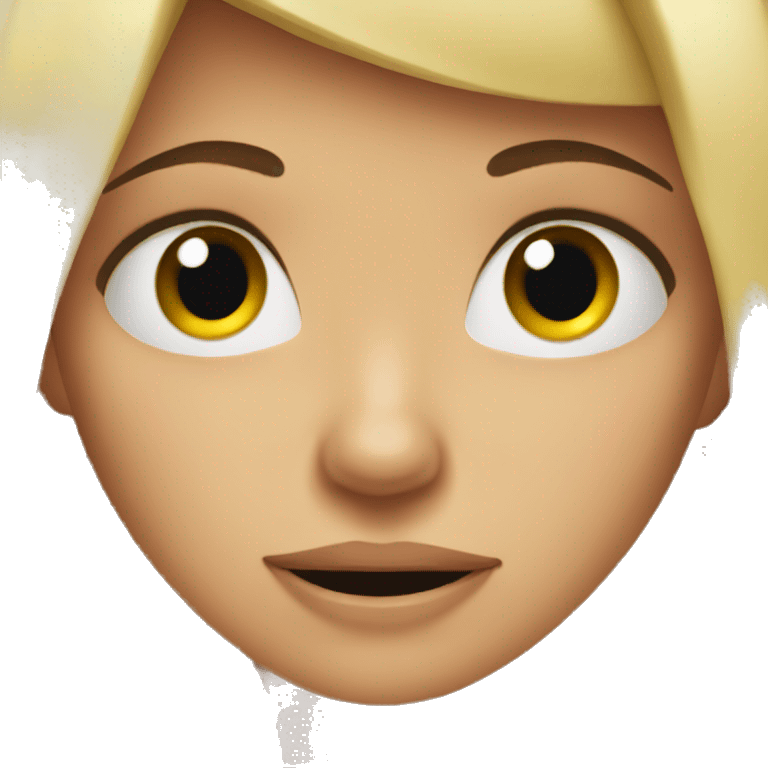 disgusted blond girl  emoji