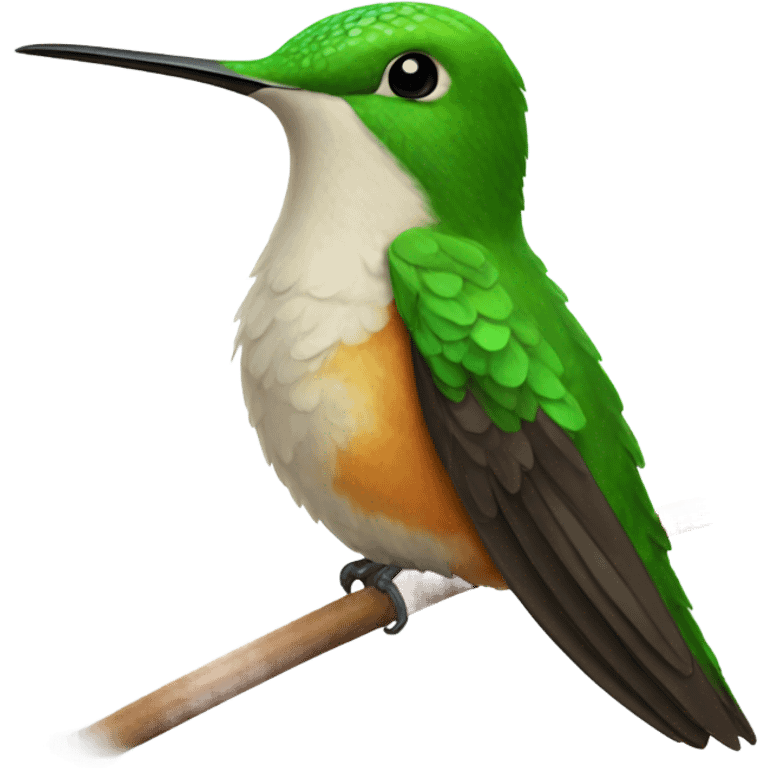 Hummingbird saying good morning emoji