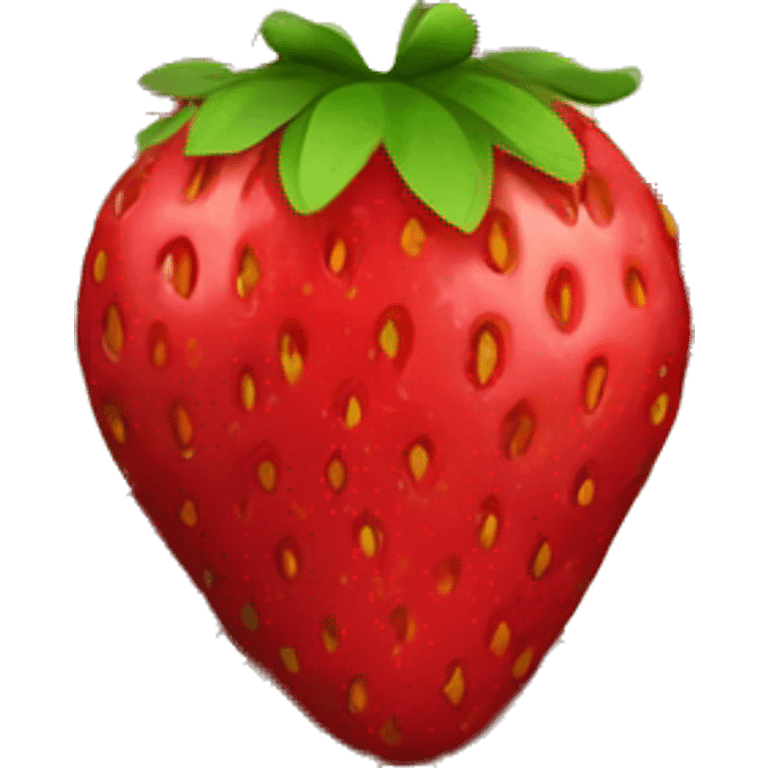 Strawberry in chokolade emoji