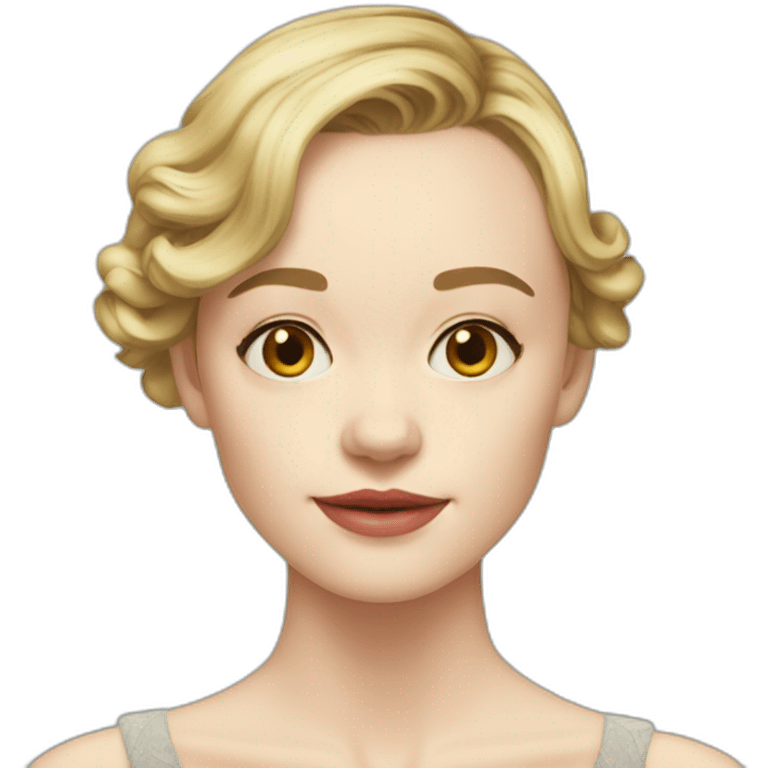 Carey Mulligan head only no neck emoji