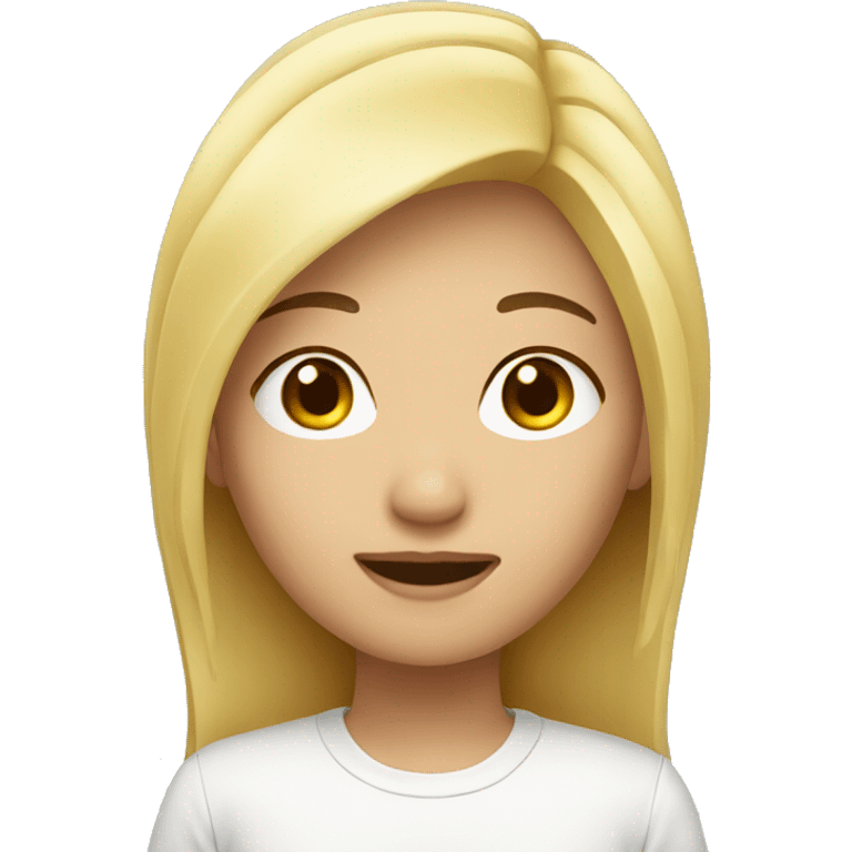 asian girl blond emoji