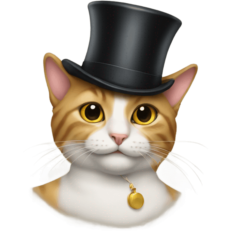 cat with tophat emoji