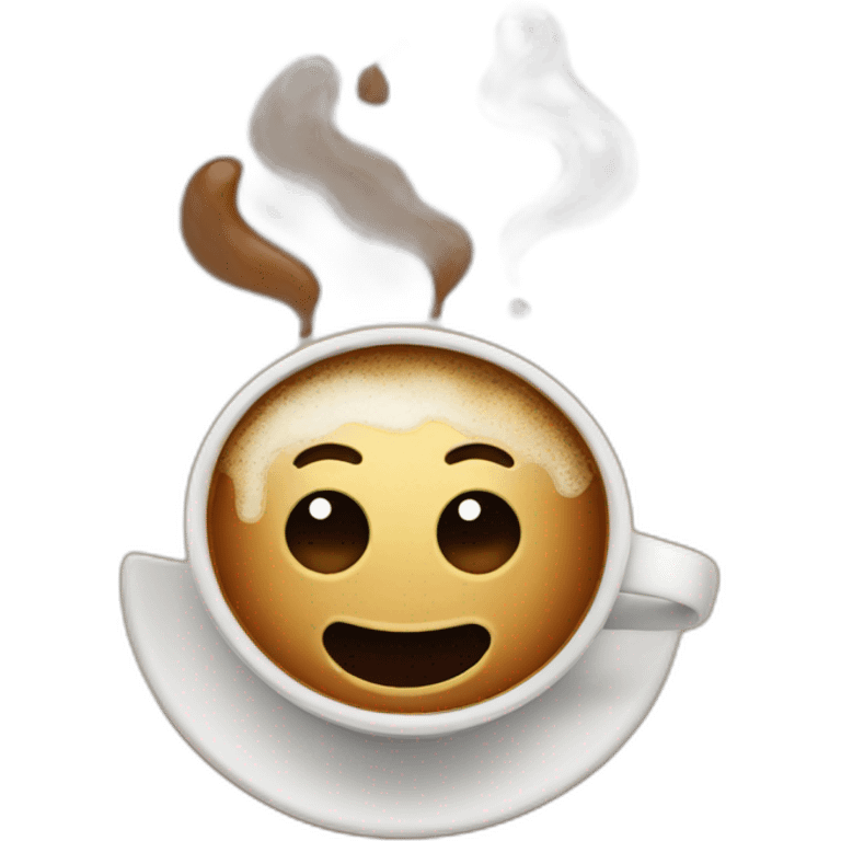 Coffee face emoji