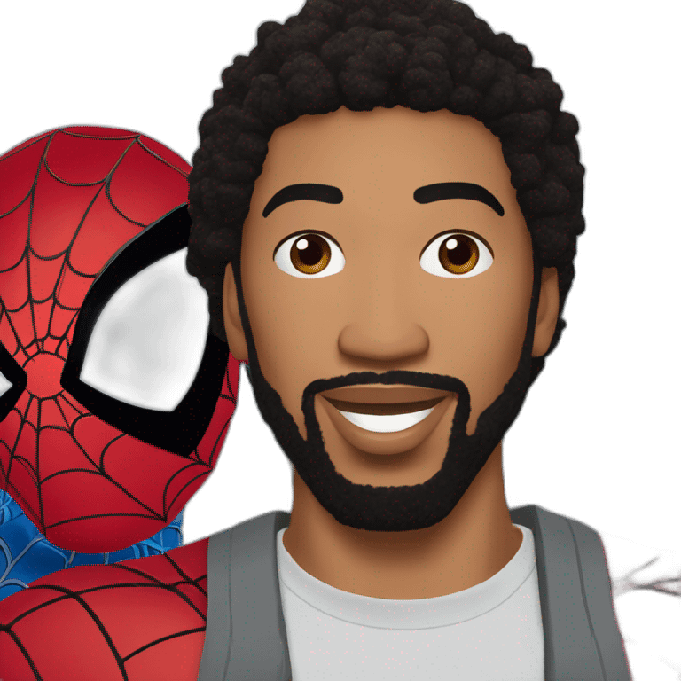 Anthony Davis déguisé en Spiderman avec iron man  emoji